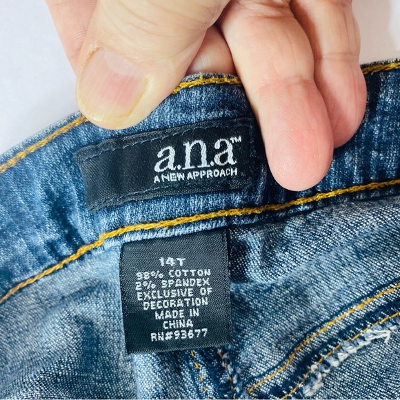 A.N.A Stretch Denim Mermaid Maxi Skirt 14T - Picture 3 of 8